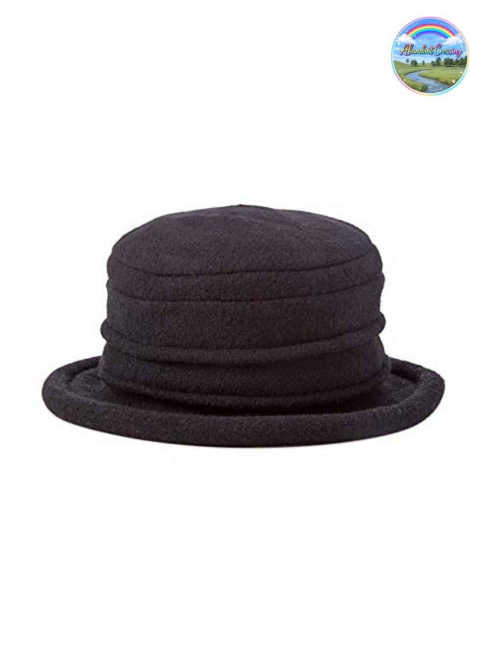 100% Boiled Wool Cloche Hat Packable Warm Winter Dressy Women's